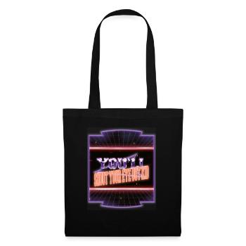 Dinosaure amant barbe plage cadeau idée cadeau mignon - Sac en tissu - noir - Devant