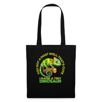 Tu as un chien bon, c’est mignon - Sac en tissu - noir - Devant