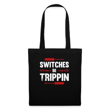 Électricien Dire Compagnon Électricien - Sac en tissu - noir - Devant