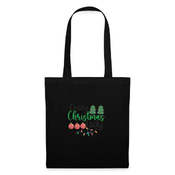 crazy Christmas lady - Tote Bag - black - Front