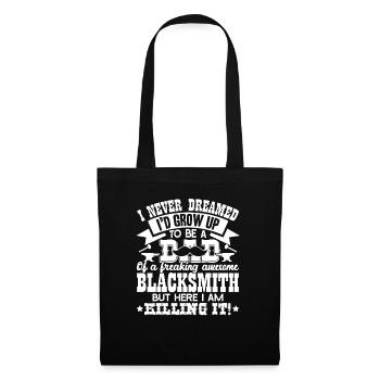 Blacksmith Super Cool Blacksmith Dad - Tote Bag - black - Front