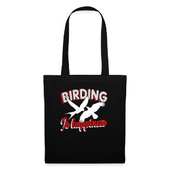 Birdwatching Birdwatching Birding Is Happiness - Tote Bag - black - Front