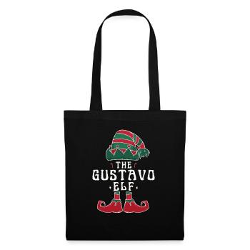 Gustavo Elf Family Matching Group Christmas Dad - Tote Bag - black - Front