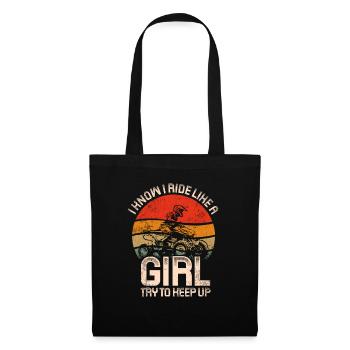 Quadgirl ATV 4 Wheeler Off Roading Lover - Tote Bag - black - Front