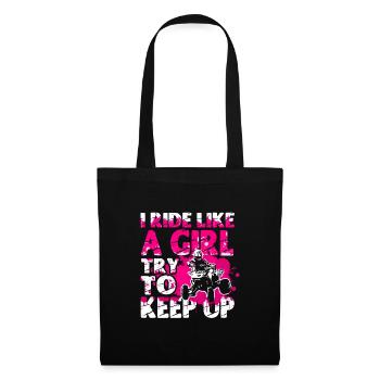 Quadgirl ATV 4 Wheeler Off Roading Lover - Tote Bag - black - Front
