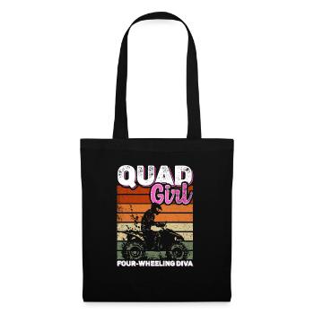 Quadgirl ATV 4 Wheeler Off Roading Lover - Tote Bag - black - Front