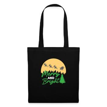 Merry And Bright Christmas - Tote Bag - black - Front