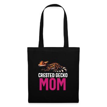 Crested Gecko Men Women Lizard Eyelash Gecko - Tote Bag - black - Front