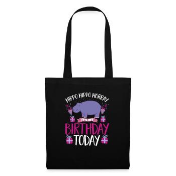 Hippopotame Hippopotame - Sac en tissu - noir - Devant