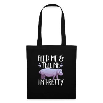 Hippopotame Hippopotame - Sac en tissu - noir - Devant