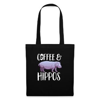 Hippopotame Hippopotame - Sac en tissu - noir - Devant
