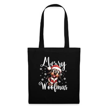 Wire-haired Dachshund Dog Christmas - Tote Bag - black - Front