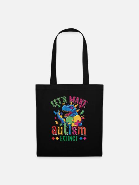 Machen Wir Den Autismus Zum Aussterben Des - Stoffbeutel - Schwarz