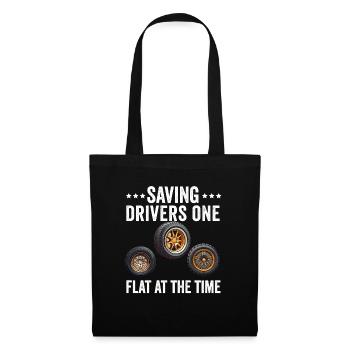Pneu Guy Mécanicien Pneu Plat Changeur De Réparation Voiture - Sac en tissu - noir - Devant