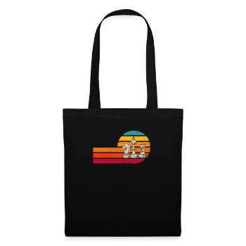Vintage Chess Player Retro Sunset Chess - Tote Bag - black - Front