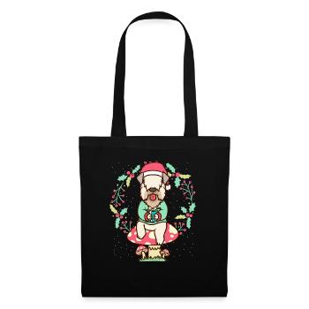 Irish Soft Coated Wheaten Terrier chien - Sac en tissu - noir - Devant