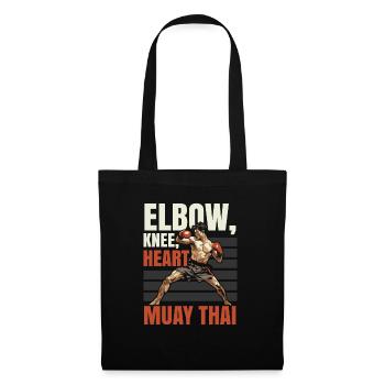 Muay Thaï Boxe Arts Martiaux Artiste Martial MMA - Sac en tissu - noir - Devant