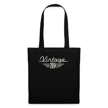Vintage 2004 Birth Year Minimalist Birthday - Tote Bag - black - Front