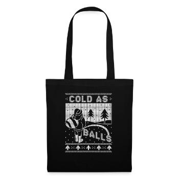 Peeing Santa Cold As Balls Xmas Funny Christmas - Tote Bag - black - Front