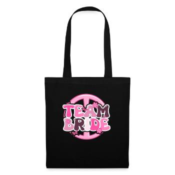 Groovy Bride Bachelorette Bridal Shower - Sac en tissu - noir - Devant