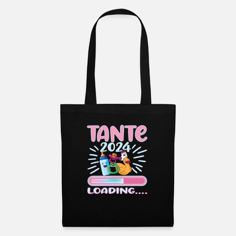 Tante 2024 Loading Tante werden 2024 - Stoffbeutel - Schwarz