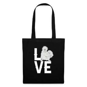Seidenhuhn Poulet soyeux - Sac en tissu - noir - Devant
