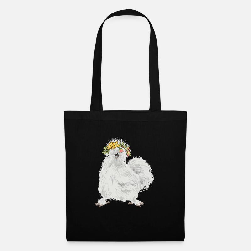 Seidenhuhn Silkie Chicken - Stoffbeutel - Schwarz