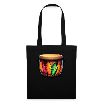 Bongo Player Musical Instrument Musician - Tote Bag - black - Front