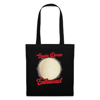 Snare Drum Musical Instrument Musician Drummer - Tote Bag - black - Front