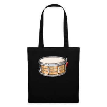 Snare Drum Musical Instrument Musician Drummer - Tote Bag - black - Front
