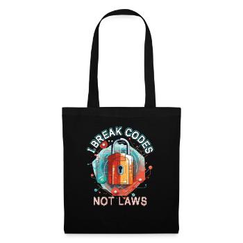 Cybersécurité Art Hacking Amateur Informatique Nerd - Sac en tissu - noir - Devant