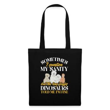 Seidenhuhn Poulet soyeux - Sac en tissu - noir - Devant