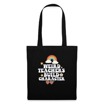 Weird Teachers Build Character Groovy School - Tote Bag - black - Front