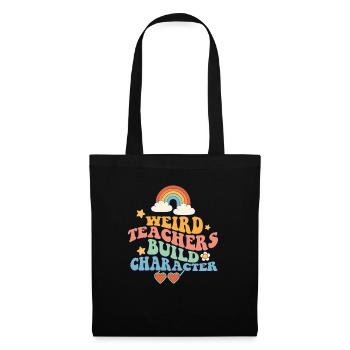 Weird Teachers Build Character Groovy School - Tote Bag - black - Front