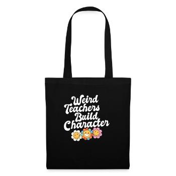 Weird Teachers Build Character Groovy School - Tote Bag - black - Front