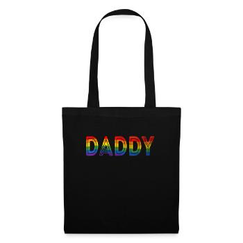 Daddy Gay Pride Month LGBTQ Fathers Day - Tote Bag - black - Front