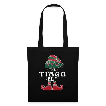 Tiago Elf famille Match groupe Noël maman papa - Sac en tissu - noir - Devant