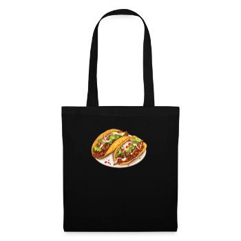 Birria Tacos Cuisine mexicaine Mexique Cuisine Foodie - Sac en tissu - noir - Devant