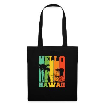Silhouette d’ Aloha - Sac en tissu - noir - Devant