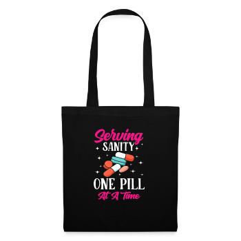 Drôle Psychiatrique - Sac en tissu - noir - Devant