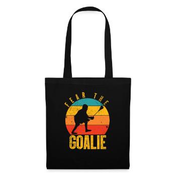 Lacrosse Stick Lax Girl Spieler Mom Torwartfrauen - Stoffbeutel - Schwarz - Vorne