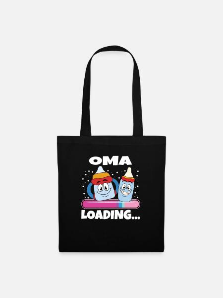 Oma 2024 werdende Oma 2024 Loading - Stoffbeutel - Schwarz