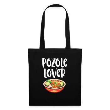 Pozole Liebhaber Mexikanisches Essen Mexiko Küche Feinschmecker - Stoffbeutel - Schwarz - Vorne