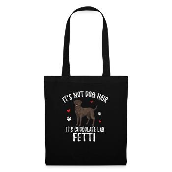 Chocolate Labrador Retriever Hund - Stoffbeutel - Schwarz - Vorne
