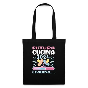 Devenez cousin Cousin 2024 - Sac en tissu - noir - Devant
