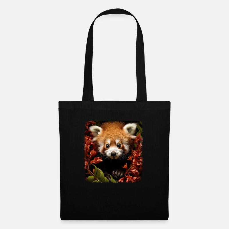 Red Pandas Realistic Red Panda - Tote Bag - black
