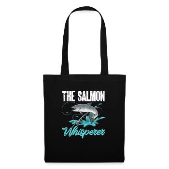 Pêche au saumon Pêcheur de saumon - Sac en tissu - noir - Devant