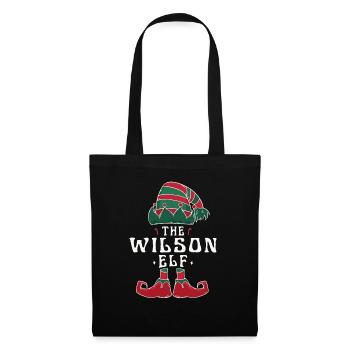 Wilson Elf Familie Matching Gruppe Weihnachten Mama - Stoffbeutel - Schwarz - Vorne