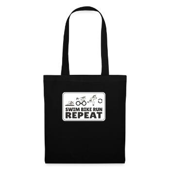 Drôle de sport d'endurance Jogging Fitness Jogging - Sac en tissu - noir - Devant