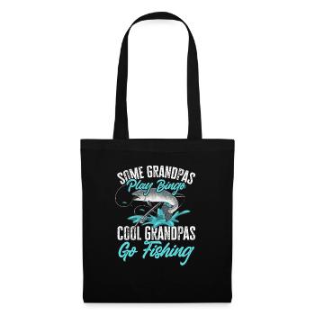 Pêche au saumon Pêcheur de saumon - Sac en tissu - noir - Devant